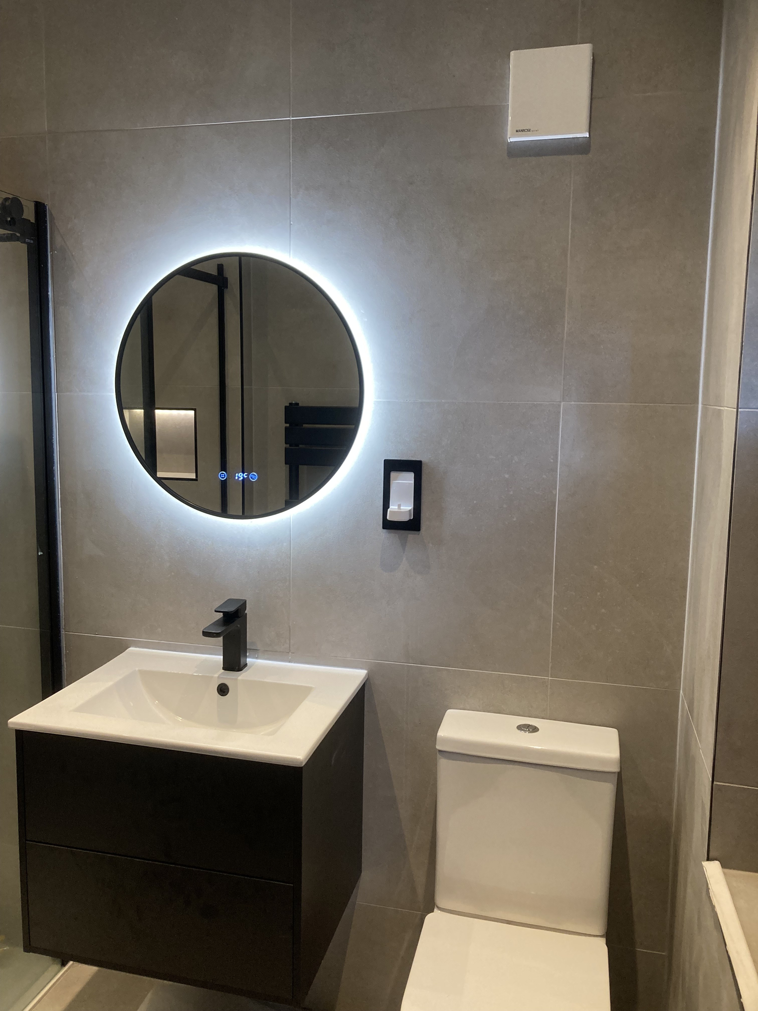 Bathroom lighting installed by Russell Electrical Services